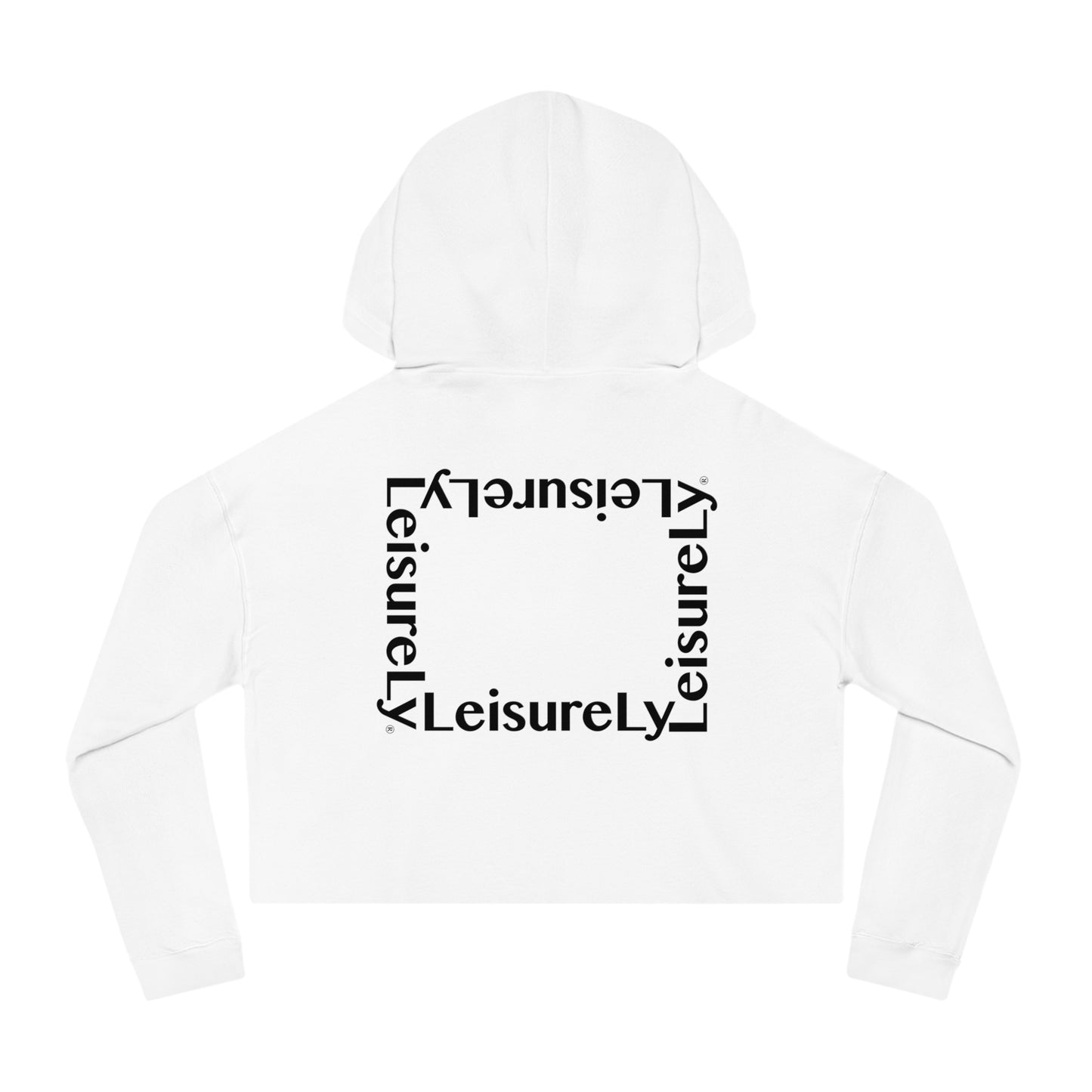 LSRLY Text Cropped Sweatshirt Leisurewear