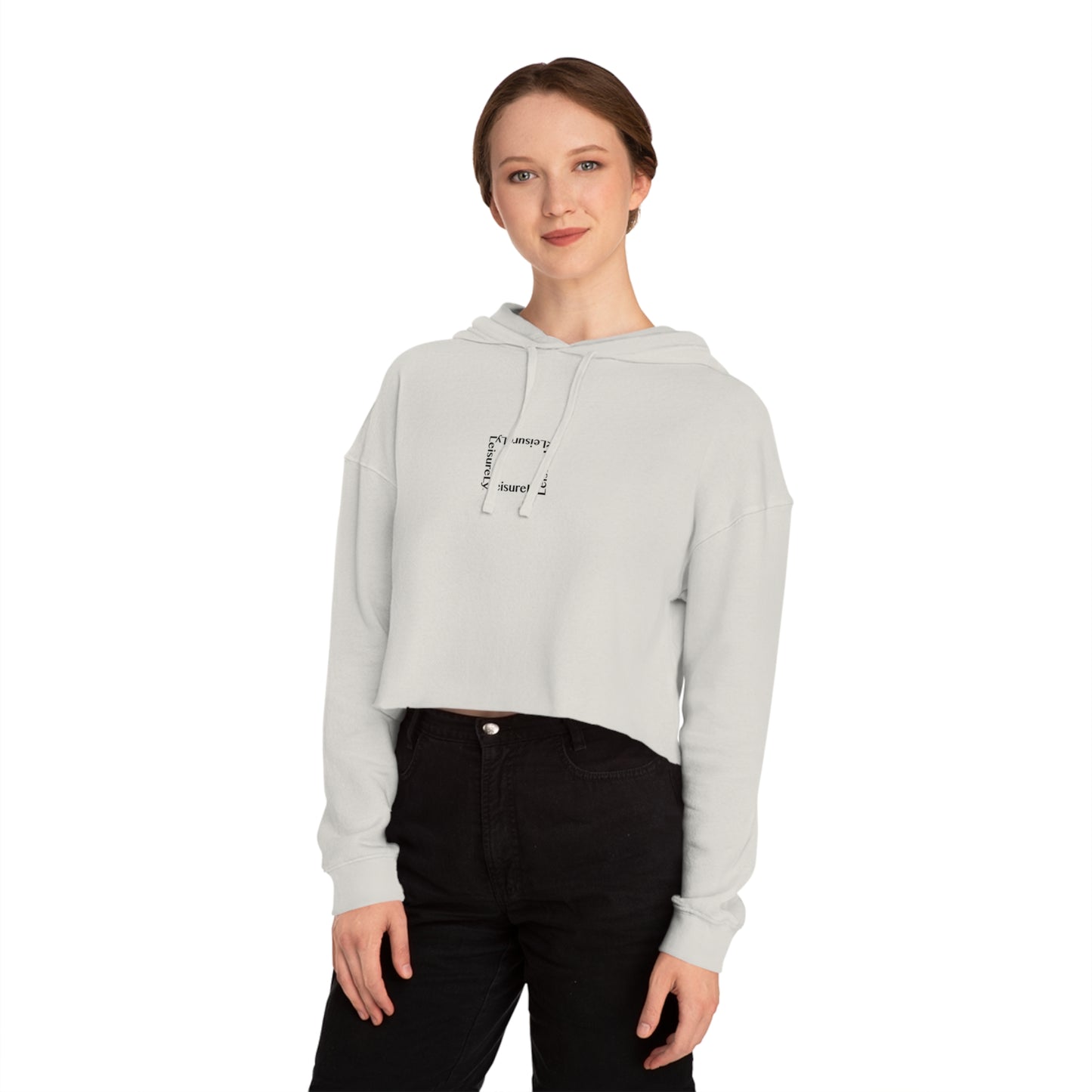 LSRLY Text Cropped Sweatshirt Leisurewear