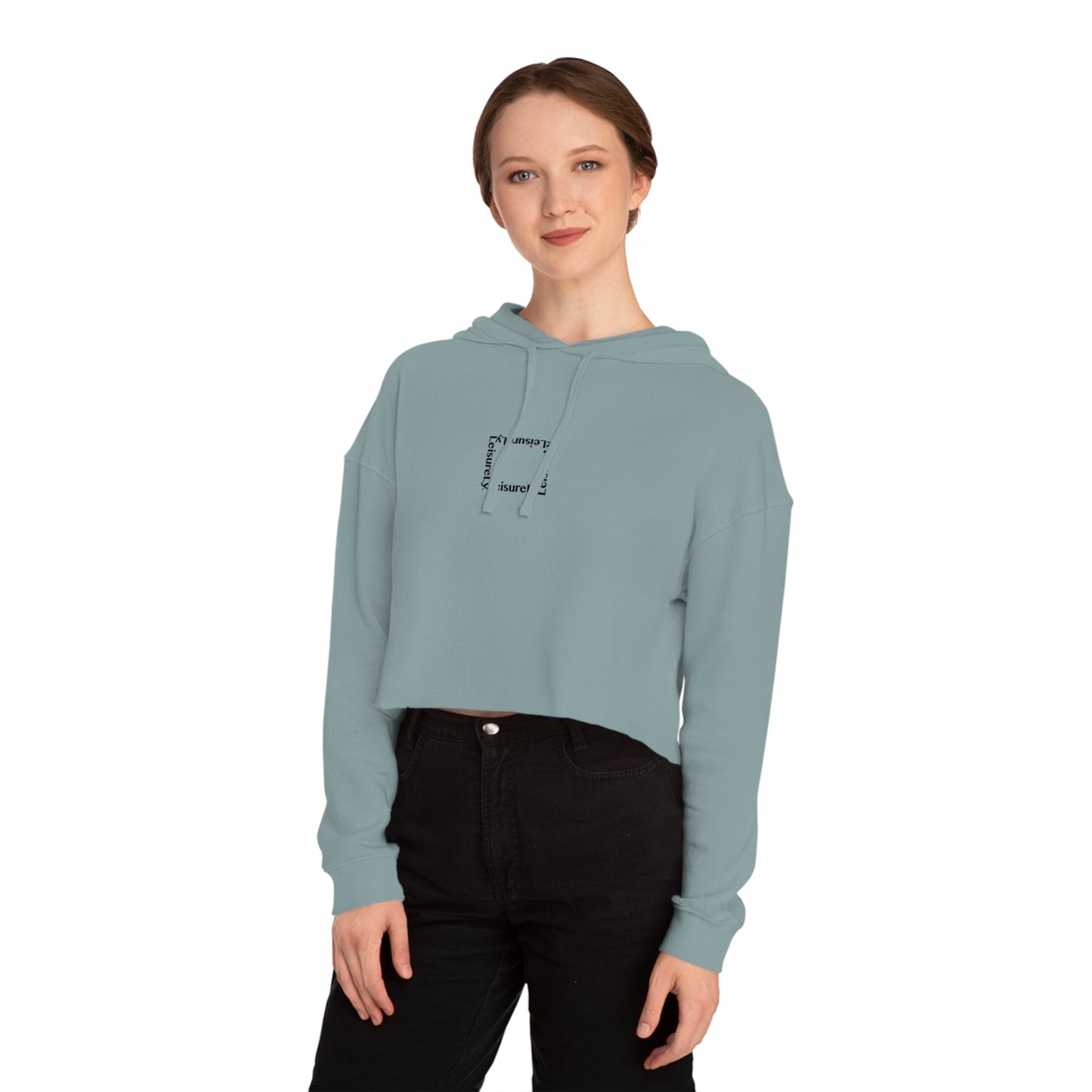 LSRLY Text Cropped Sweatshirt Leisurewear