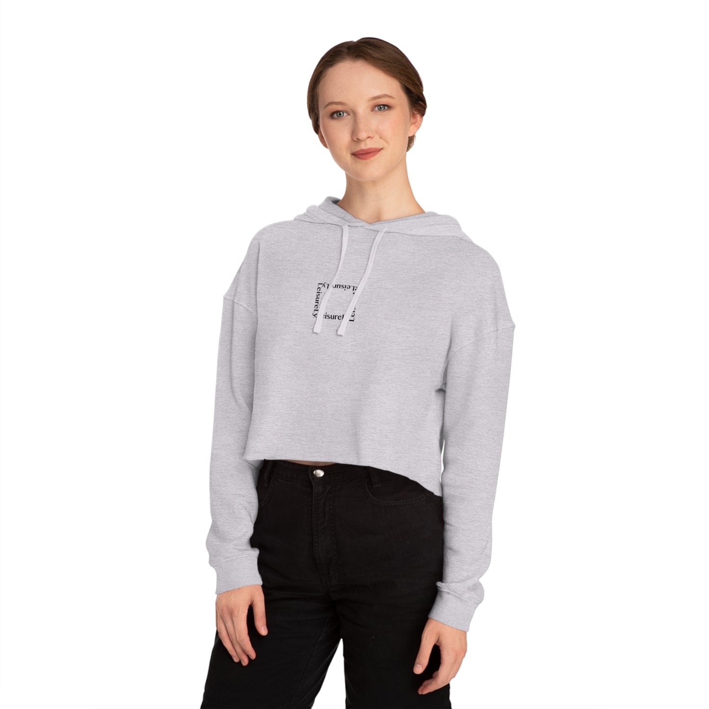 LSRLY Text Cropped Sweatshirt Leisurewear